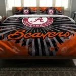 Oregon State Beavers Sunburst Splatter Bedding Set Best Selling