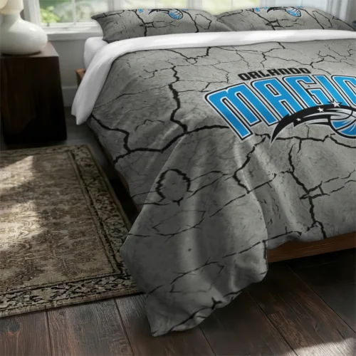 Orlando Magic Cracked Texture Bedding Set Fashion Forward