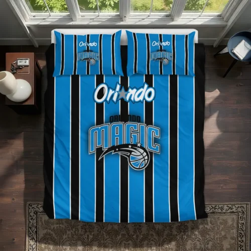 Orlando Magic Stripe Style Bedding Set Best Selling