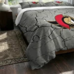 Ottawa Senators Cracked Texture Bedding Set Best Selling