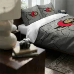 Ottawa Senators Cracked Texture Bedding Set Best Selling