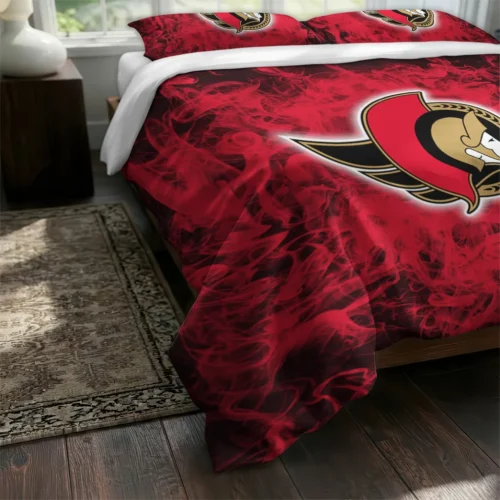 Ottawa Senators Red Mist Bedding Set Fashion Forward