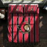 Ottawa Senators Stripe Style Bedding Set Best Selling
