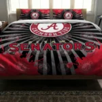Ottawa Senators Sunburst Splatter Bedding Set Best Selling