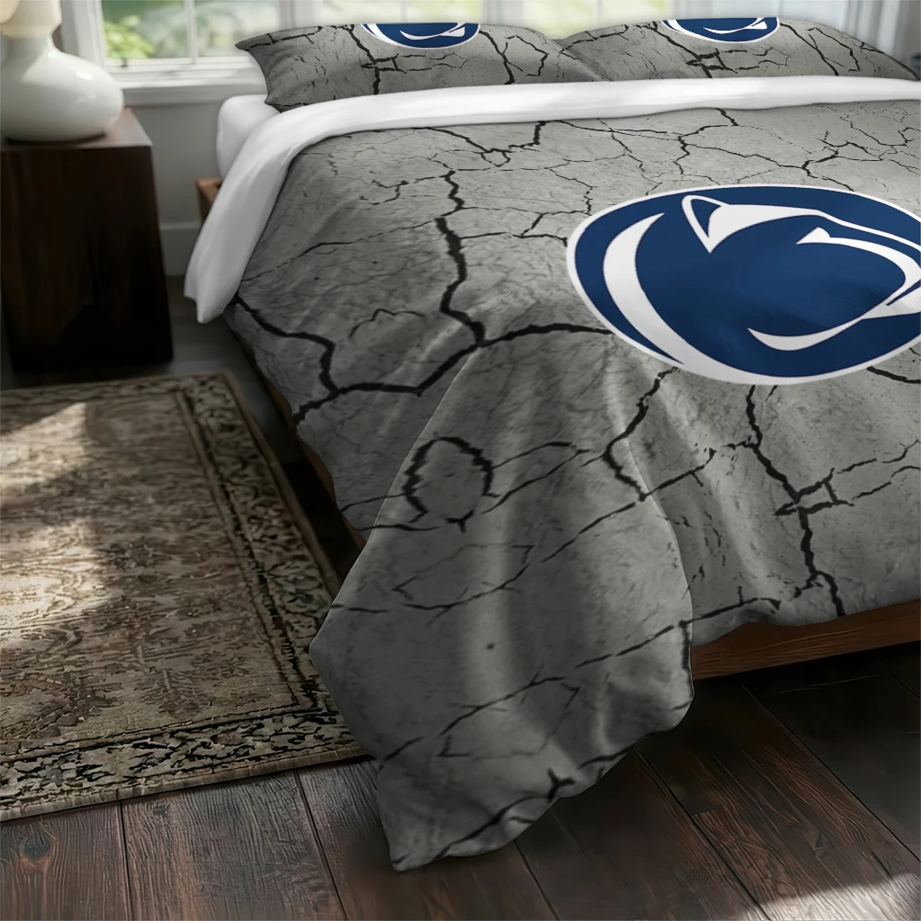 Penn State Nittany Lions Cracked Texture Bedding Set Fashion Forward Penn State Nittany Lions Cracked Texture Bedding Set Fashion Forward