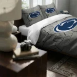 Penn State Nittany Lions Cracked Texture Bedding Set Best Selling