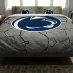 Penn State Nittany Lions Cracked Texture Bedding Set Best Selling