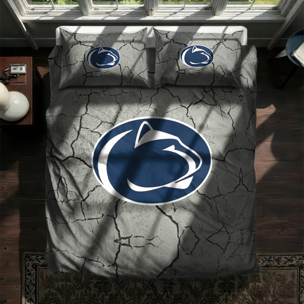 Penn State Nittany Lions Cracked Texture Bedding Set New Arrival Penn State Nittany Lions Cracked Texture Bedding Set New Arrival