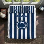 Penn State Nittany Lions Stripe Style Bedding Set Best Selling