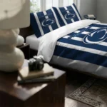 Penn State Nittany Lions Stripe Style Bedding Set Best Selling