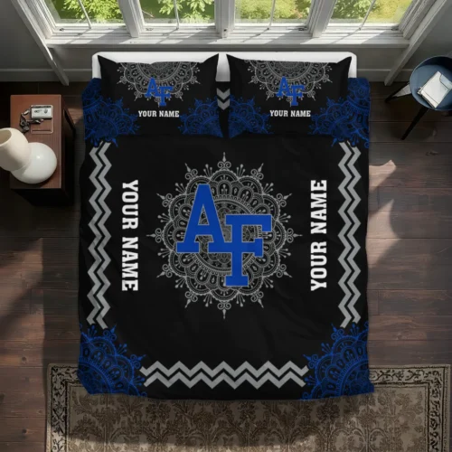 Personalized Air Force Falcons Mandala Lacework Bedding Set Best Selling