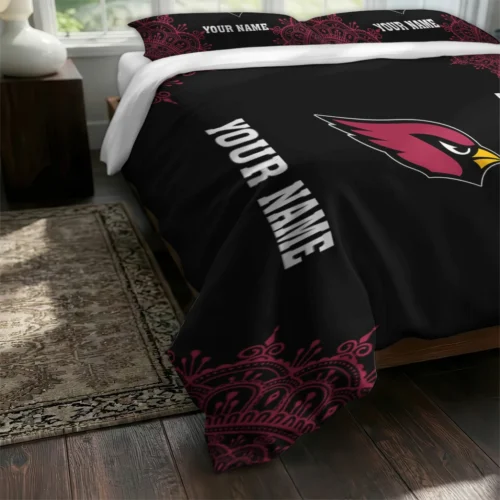 Personalized Arizona Cardinals Mandala Lacework Bedding Set Fashion Forward