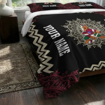 Personalized Arizona Coyotes Mandala Lacework Bedding Set Fashion Forward