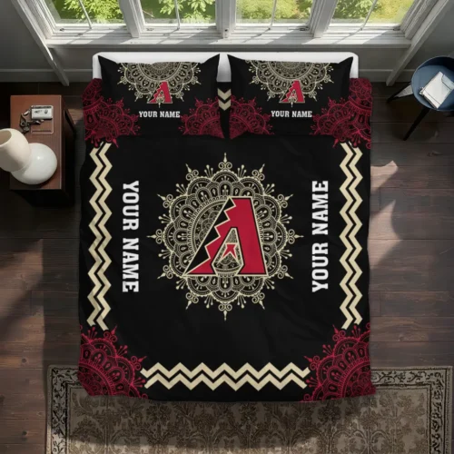 Personalized Arizona Diamondbacks Mandala Lacework Bedding Set Best Selling
