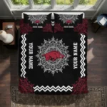 Personalized Arkansas Razorbacks Mandala Lacework Bedding Set Best Selling