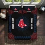 Personalized Boston Red Sox Mandala Lacework Bedding Set Best Selling