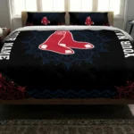 Personalized Boston Red Sox Mandala Lacework Bedding Set Best Selling