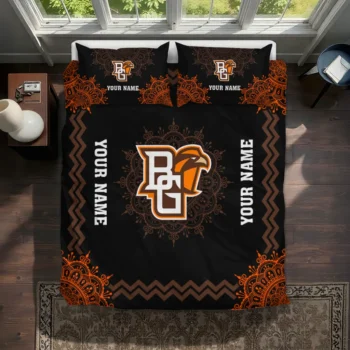 Personalized Bowling Green Falcons Mandala Lacework Bedding Set Best Selling