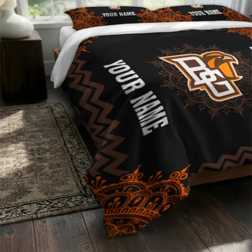 Personalized Bowling Green Falcons Mandala Lacework Bedding Set Fashion Forward
