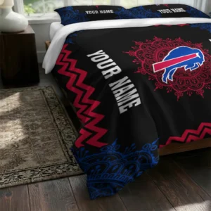 Personalized Buffalo Bills Mandala Lacework Bedding Set Fashion Forward