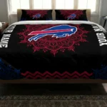 Personalized Buffalo Bills Mandala Lacework Bedding Set Best Selling