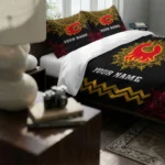 Personalized Calgary Flames Mandala Lacework Bedding Set Best Selling