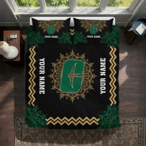 Personalized Charlotte 49ers Mandala Lacework Bedding Set Best Selling
