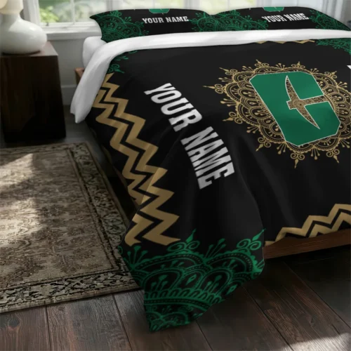 Personalized Charlotte 49ers Mandala Lacework Bedding Set Fashion Forward