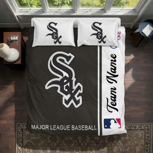 Personalized Chicago White Sox Mlb Logo Bedding Set Best Selling