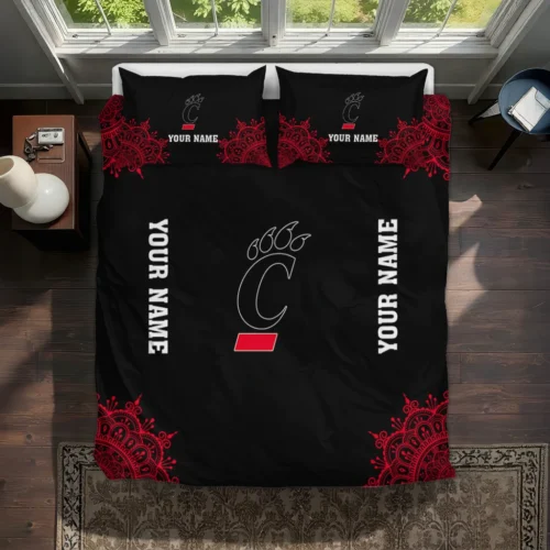 Personalized Cincinnati Bearcats Mandala Lacework Bedding Set Best Selling