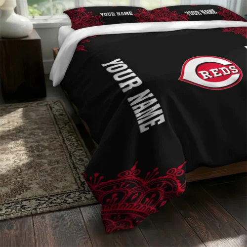 Personalized Cincinnati Reds Mandala Lacework Bedding Set Fashion Forward