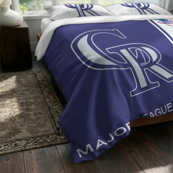 Personalized Colorado Rockies Mlb Logo Bedding Set Fashion Forward