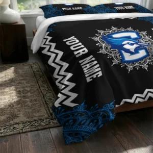 Personalized Creighton Bluejays Mandala Lacework Bedding Set Fashion Forward