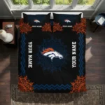 Personalized Denver Broncos Mandala Lacework Bedding Set Best Selling