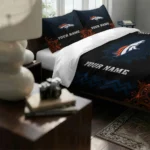 Personalized Denver Broncos Mandala Lacework Bedding Set Best Selling