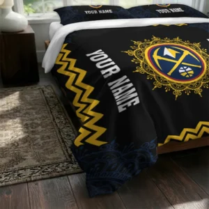 Personalized Denver Nuggets Mandala Lacework Bedding Set Fashion Forward