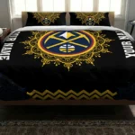 Personalized Denver Nuggets Mandala Lacework Bedding Set Best Selling