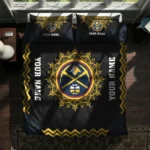 Personalized Denver Nuggets Mandala Lacework Bedding Set Best Selling
