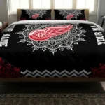 Personalized Detroit Red Wings Mandala Lacework Bedding Set Best Selling