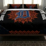 Personalized Detroit Tigers Mandala Lacework Bedding Set Best Selling