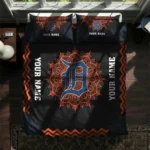 Personalized Detroit Tigers Mandala Lacework Bedding Set Best Selling