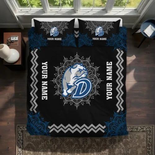 Personalized Drake Bulldogs Mandala Lacework Bedding Set Best Selling