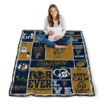 personalized fiu panthers helmet passion blue quilt blanket best selling.webp