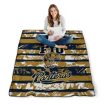 personalized fiu panthers layered florals blue white quilt blanket best selling.webp
