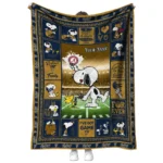 personalized fiu panthers snoopy coach blue quilt blanket best selling.webp