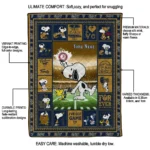 personalized fiu panthers snoopy coach blue quilt blanket best selling.webp