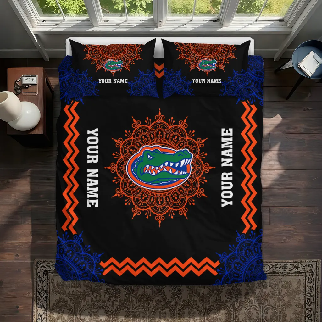 Personalized Florida Gators Mandala Lacework Bedding Set Best Selling Personalized Florida Gators Mandala Lacework Bedding Set Best Selling