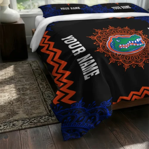 Personalized Florida Gators Mandala Lacework Bedding Set Fashion Forward