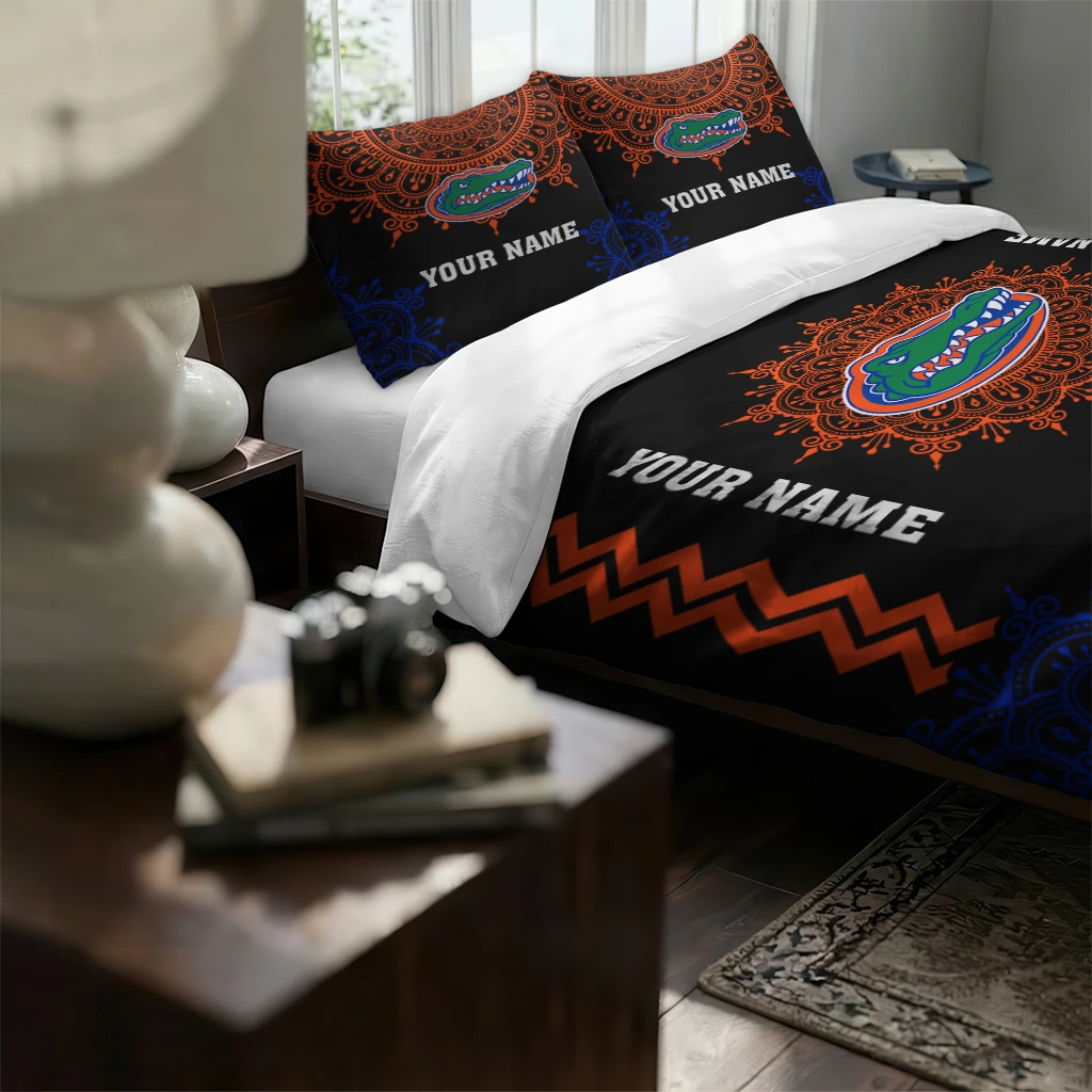 Personalized Florida Gators Mandala Lacework Bedding Set High Quality Personalized Florida Gators Mandala Lacework Bedding Set High Quality