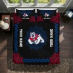 Personalized Fresno State Bulldogs Mandala Lacework Bedding Set Best Selling